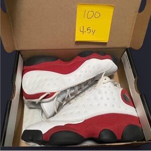 Jordan Kids Sneakers Red White Black